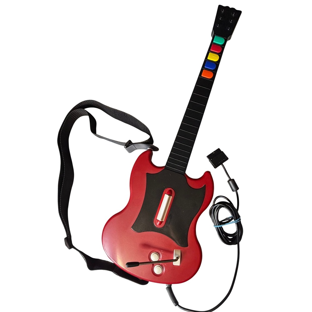 RedOctane Guitar Hero SG Wired Controller PS2 PlayStation 2 Red Model PSLGH